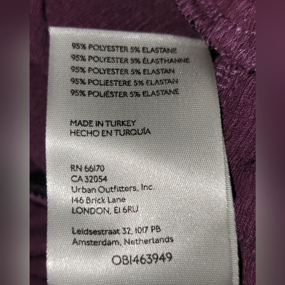 Free People Angie Wrap Skirt Ruched Textured High Waist Purple Size Large - Picture 6 of 6